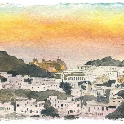 Dernière lumière, Mascate Oman