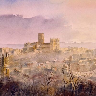 Cathédrale de Durham en hiver
