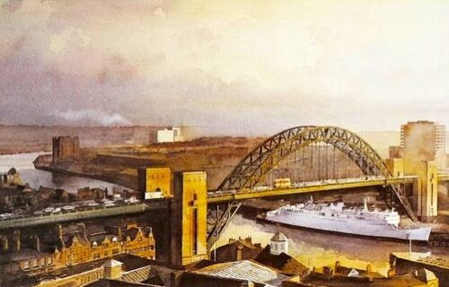 Newcastle Tyne Bridge from the Keep