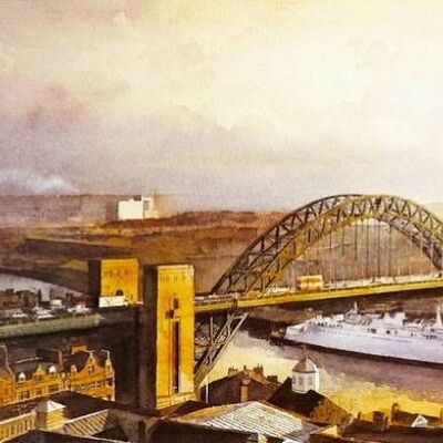 Puente Newcastle Tyne desde el torreón
