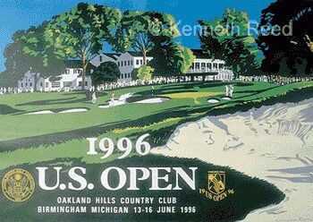 Affiche officielle du championnat de l'US Open 1