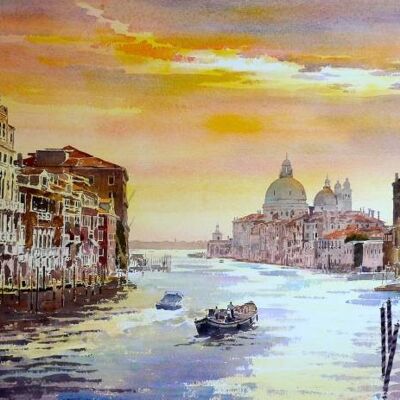 Canal Grande, Morgenlicht, Venedig