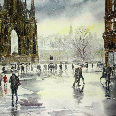 Edimburgo nella neve