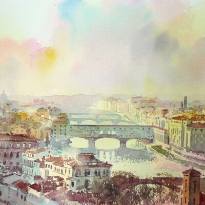 Ponte Vecchio depuis la Piazza Michelangelo
