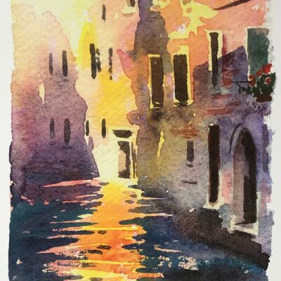Lumière du soleil à Venise