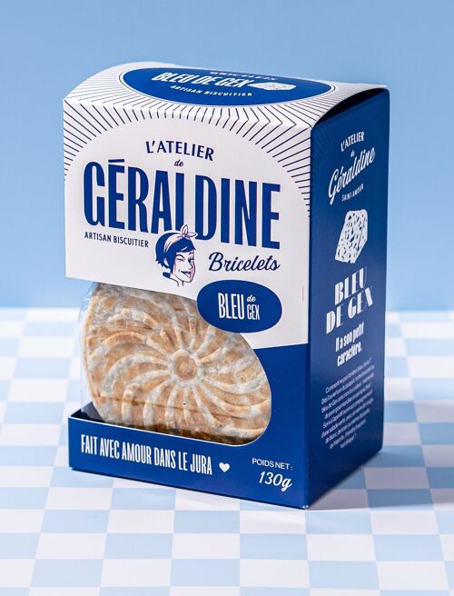 " Bricelets au Bleu de Gex " - Biscuits apéritif salés