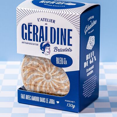 "Bricelets with Bleu de Gex" - Savory aperitif biscuits