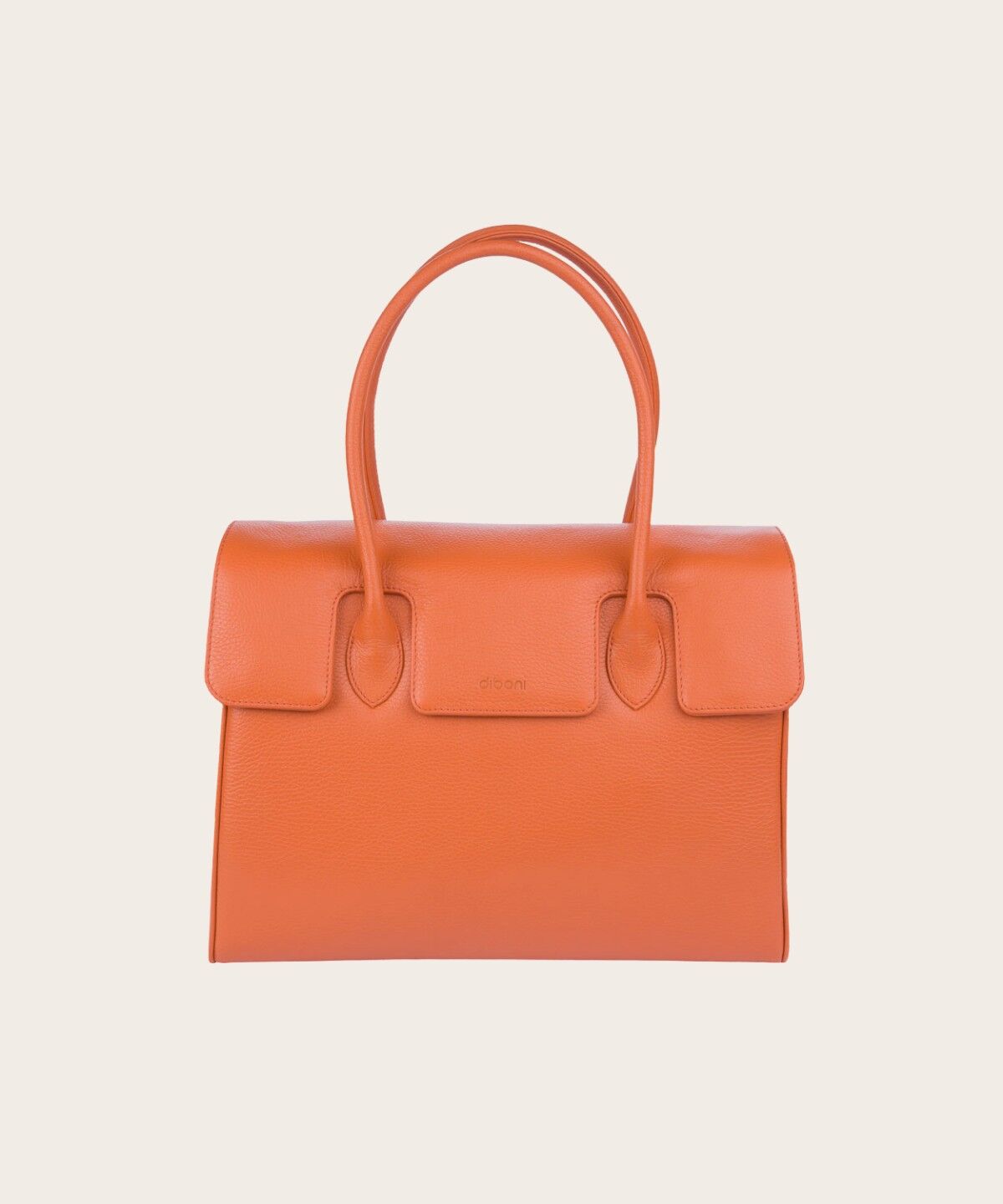 Sac a shop main orange fluo