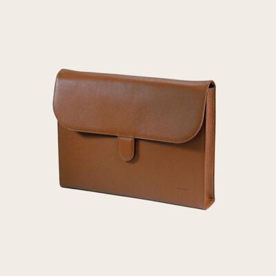 DIBONI briefcase - Porter Deluxe - moccasin brown
