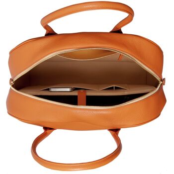 Sac business DIBONI - Valentina Couture - orange vif 4