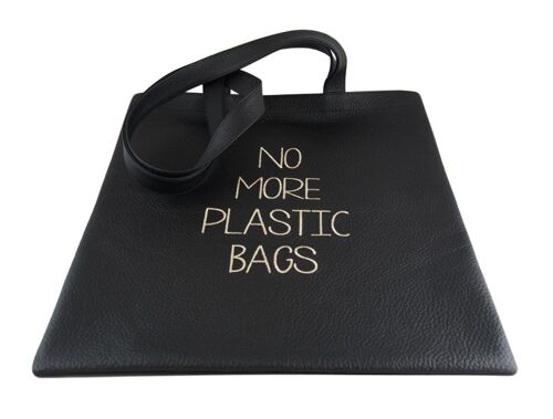 DIBONI Shopper - No More Plastic Bags - Schwarz