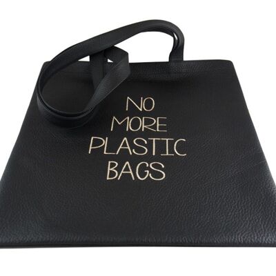 DIBONI Shopper - No More Plastic Bags - Schwarz