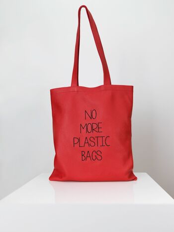 DIBONI Shopper - Fini les sacs plastiques - Rouge 2