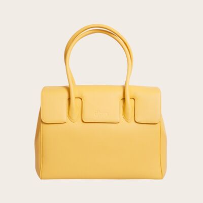 DIBONI Sac à Main - Madison Couture - Jaune Citron