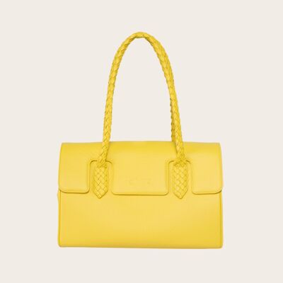 Sac à main DIBONI - Ashley Couture - Jaune citron