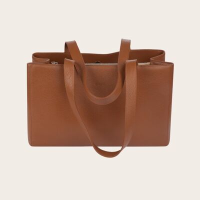 DIBONI handbag - Annabelle Deluxe - moccasin brown
