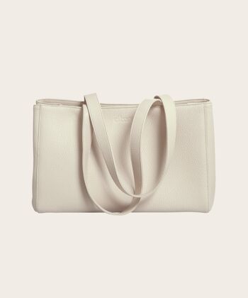 Sac à main DIBONI - Annabelle Couture - Blanc pierre 1