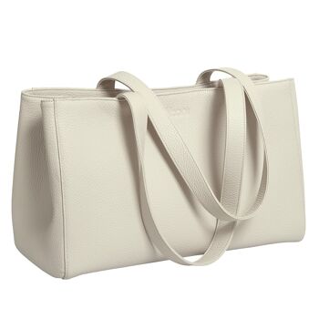 Sac à main DIBONI - Annabelle Couture - Blanc pierre 4