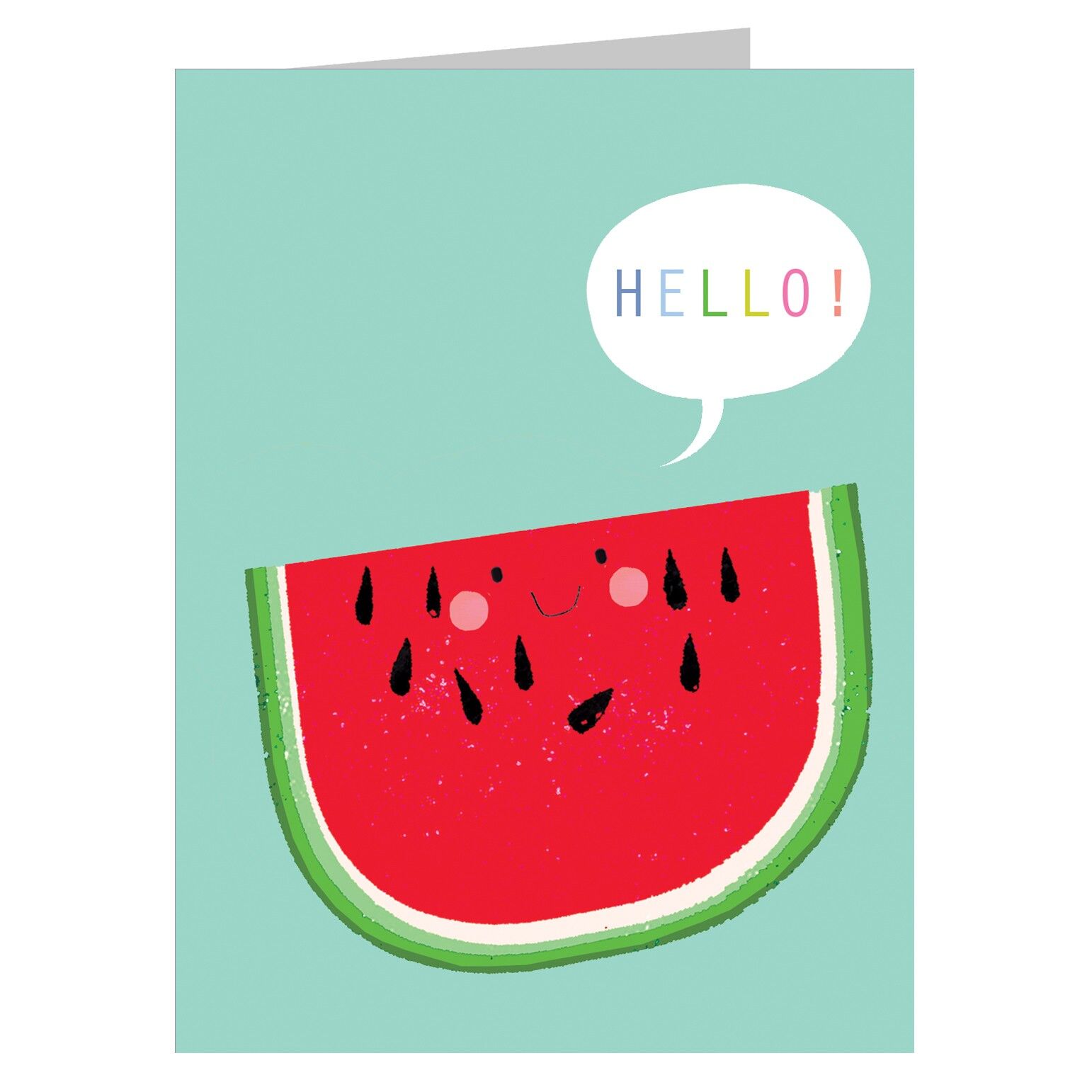 SM05 Mini-Glückwunschkarte „Wassermelone“