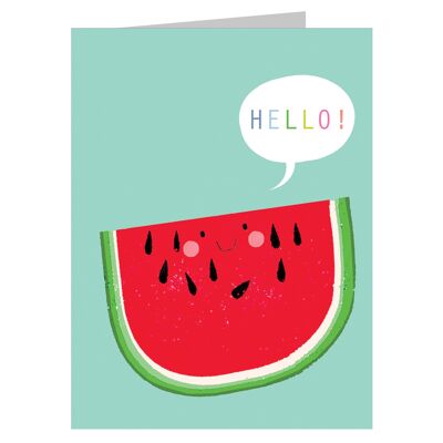 SM05 Mini-Glückwunschkarte „Wassermelone“