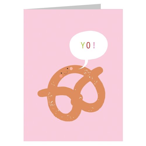 SM08 Mini Pretzel Greetings Card