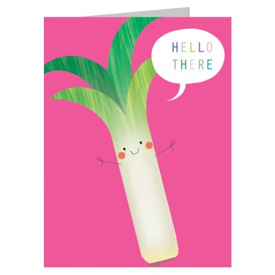 SM10 MIni Leek Greetings Card