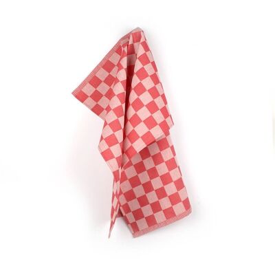 Tea Towel Block Red 6pcs