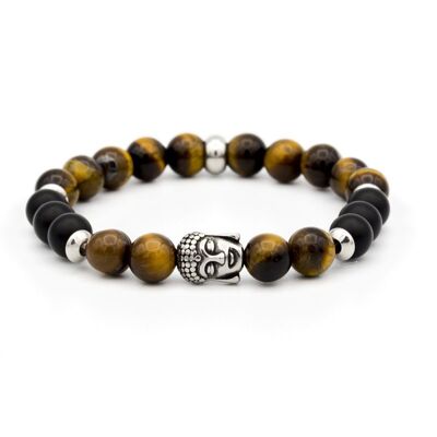 BRACELET BOUDDHA – TIGRE – ONIX - 10mm