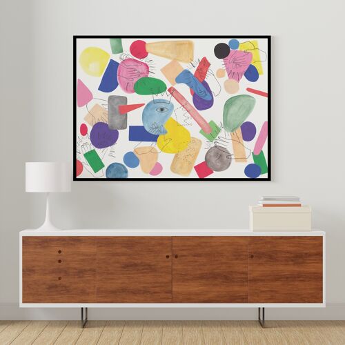 Sound of Success' bright geometric A3 fine art print