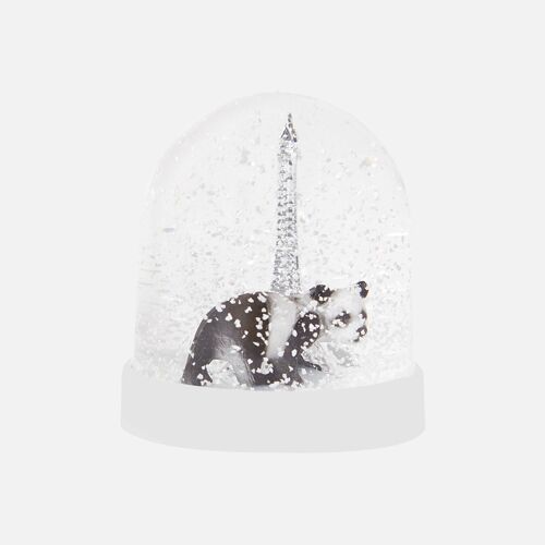 Boule à neige Panda et tour Eiffel