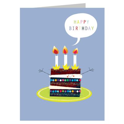 SM13 Mini tarjeta de pastel de cumpleaños