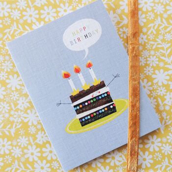 Mini carte de gâteau d'anniversaire SM13 4