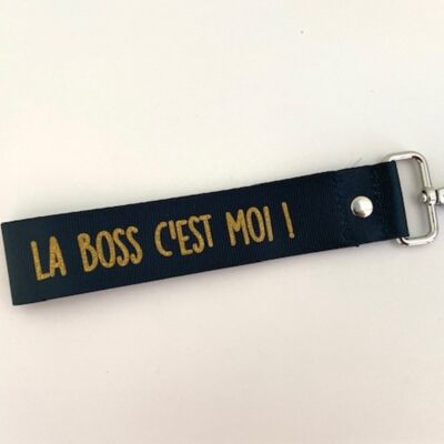 Key ring "the boss is me"