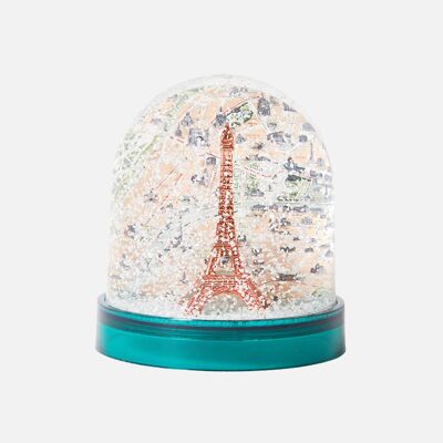 Monumental Paris snow globe