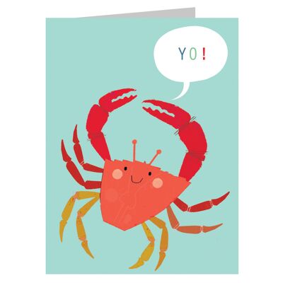 SM23 Mini-Krabben-Grußkarte