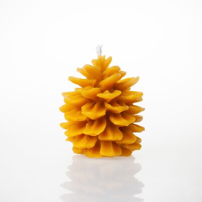 Large pine cone candle