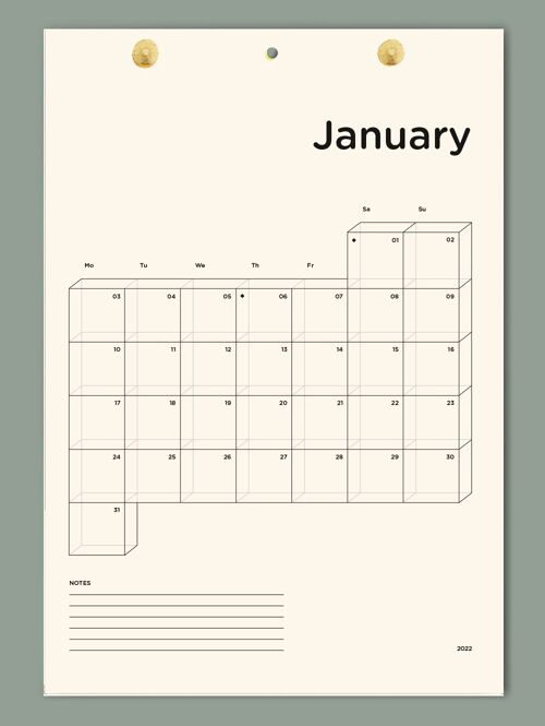 sous-bois - wall calendar 2022