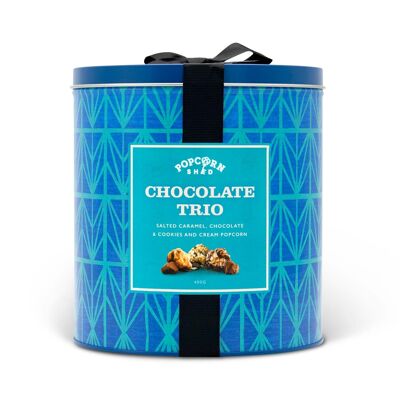 Boîte de pop-corn Trio de chocolats