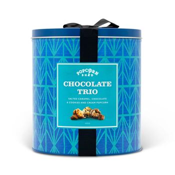 Boîte de pop-corn Trio de chocolats 1