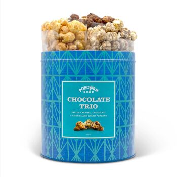 Boîte de pop-corn Trio de chocolats 5