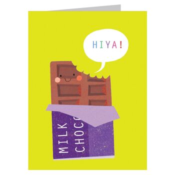 SM25 Mini carte de vœux en chocolat 1