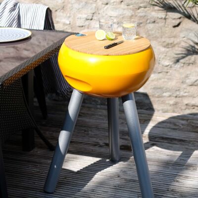 Drinks Cooler – Tall + Champagne Tray and Lid / Colour: Egg Yolk