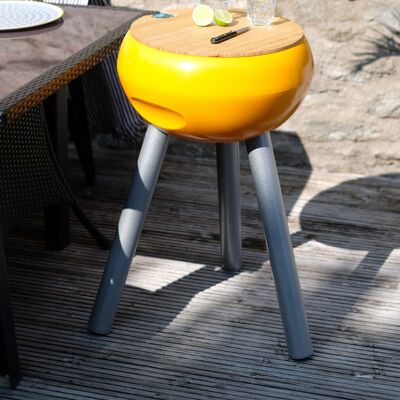 Drinks Cooler – Tall + Champagne Tray and Lid / Colour: Egg Yolk