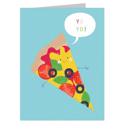 SM32 Mini Pizza Greetings Card