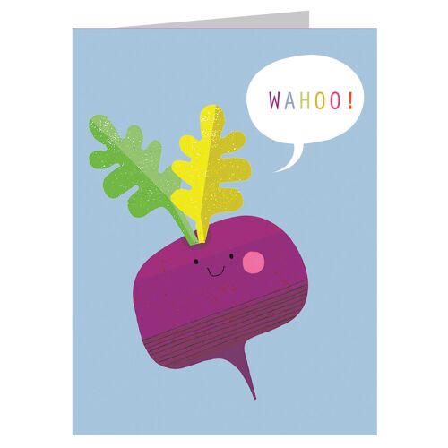 SM33 Mini Beetroot Congratulations Card