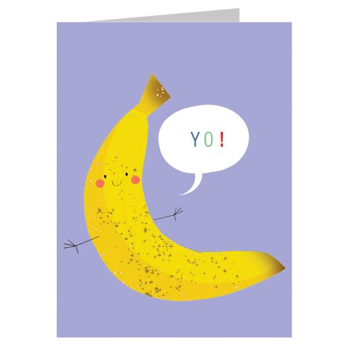 SM34 Mini Banana Greetings Card