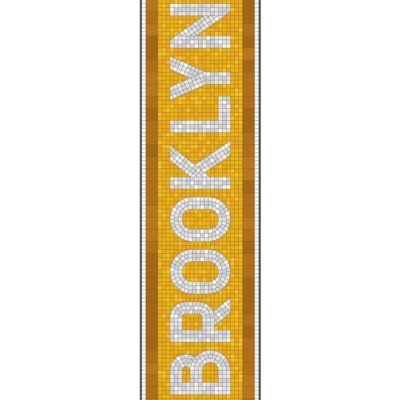 NY Yellow - Alfombra vinílica BROOKLYN - 60x240