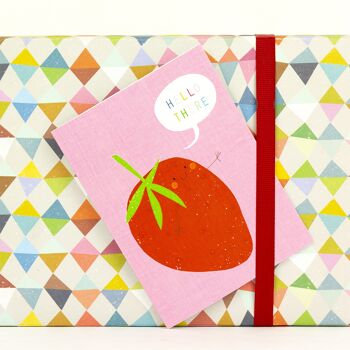 SM36 Mini carte de vœux aux fraises 3