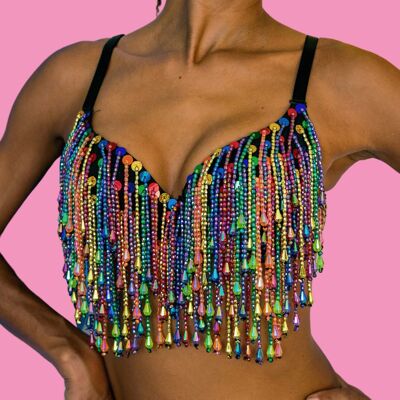 Mermaid Sequin Beads Bralette