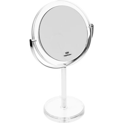 Adjustable mirror, acrylic/metal with 10x magnification